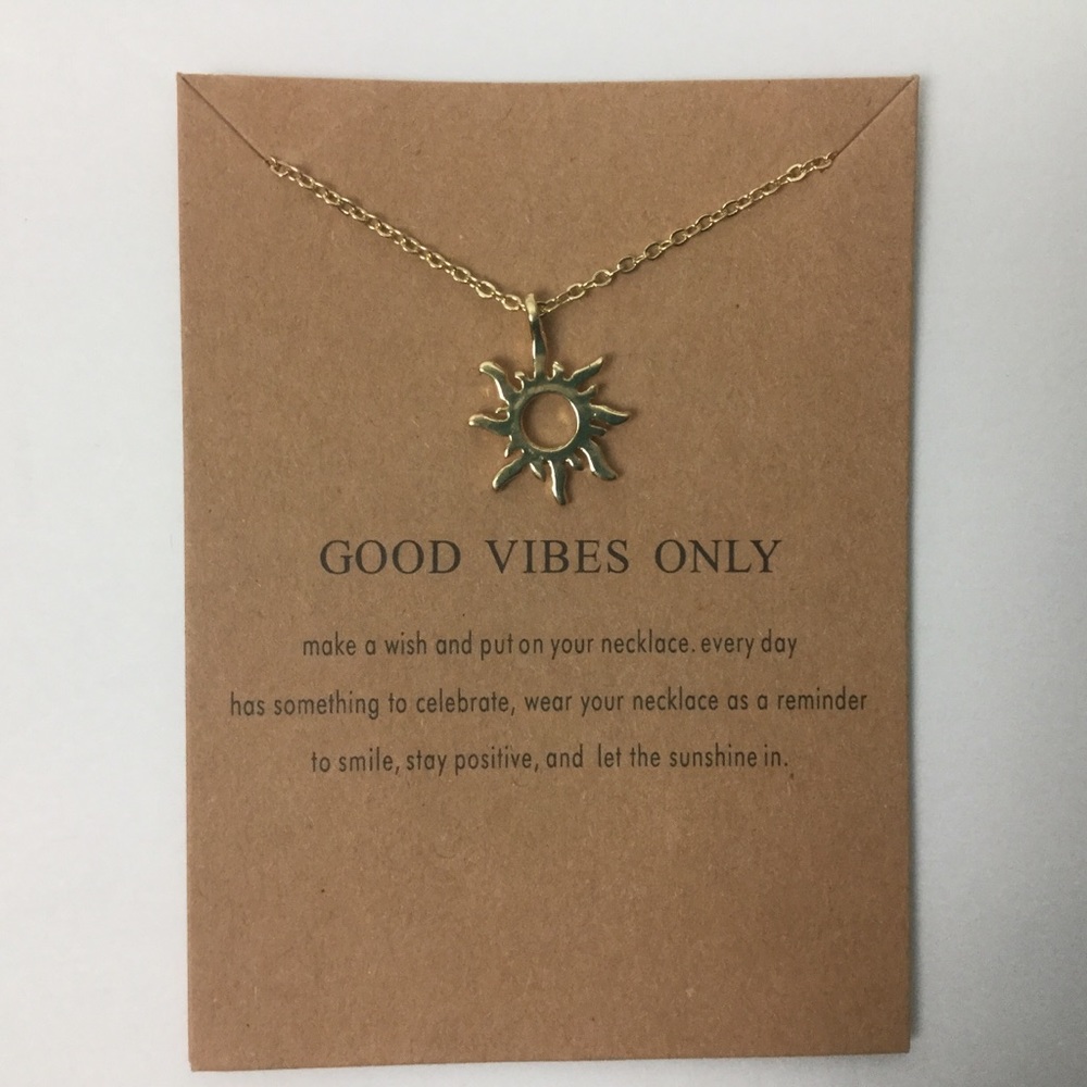 Gold 12k Plated Necklace 16” up to 18” Chain w/Sun - Picture 1 of 3